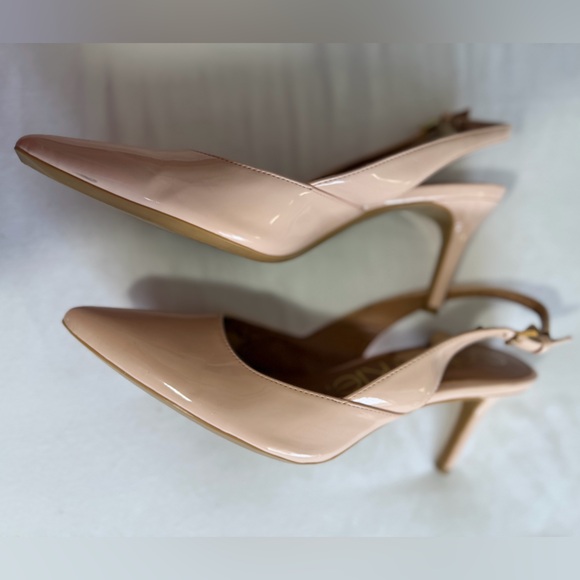Calvin Klein Slingback Heels shoes size 7 tan nude - Picture 6 of 6